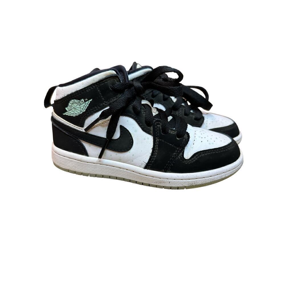 Jordan‎ 1 Mid White Black Teal Tint